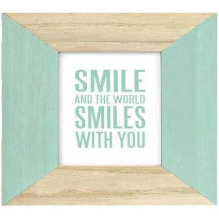 Candy Green Wooden 4x4 Photo Frame – Minimalist Square Picture Frame