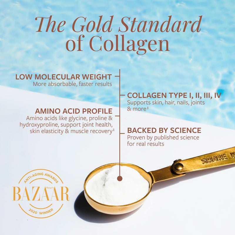 Shore Magic Marine Collagen Powder – Types I-IV, Unflavored, 9g Protein