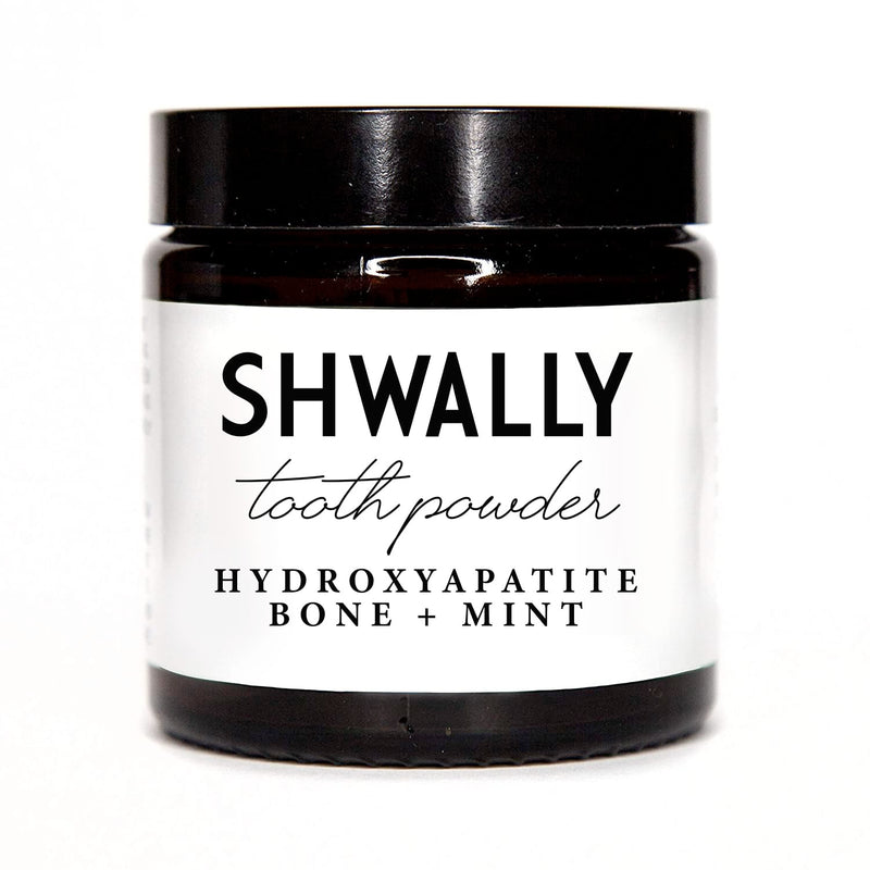 Shwally Fluoride-Free Tooth Powder with Hydroxyapatite & Eggshell - Peppermint 4 oz