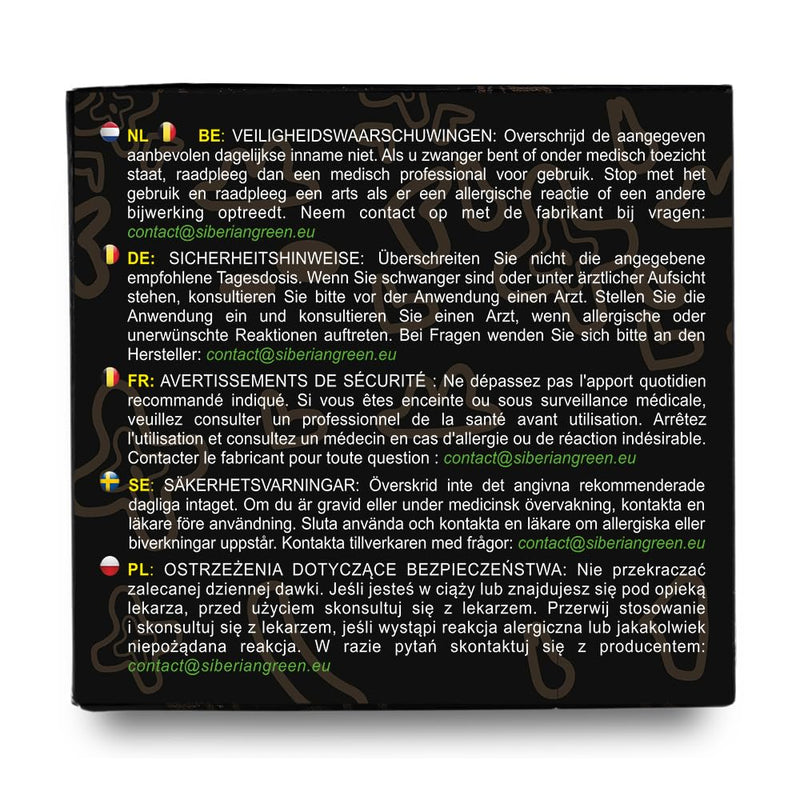 Siberian Green Pure Shilajit Resin – Altai Golden Mountains 100g with Measuring Spoon