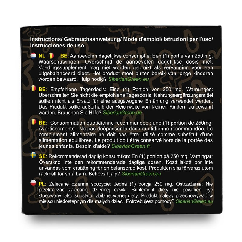 Siberian Green Pure Shilajit Resin – Altai Golden Mountains 100g with Measuring Spoon