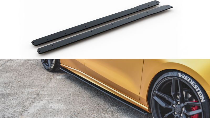 Maxton Design - RACING SIDE SKIRT SPLITTERS FORD FOCUS MK4 ST/ MK4 ST LINE (2019-)