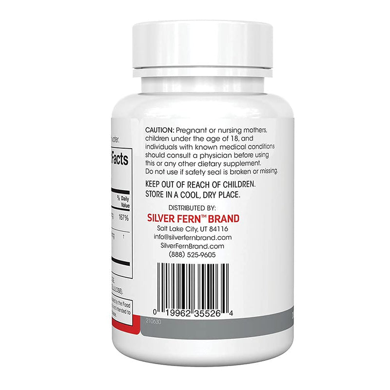 Silver Fern K2-D3 MK-7 (K2-7) + Vitamin D3 – Natural, Non-Synthetic, 60 Servings