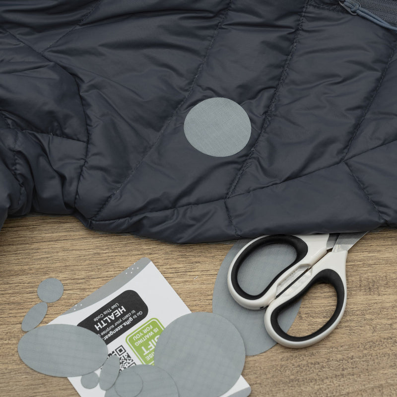 Repair Patches (30+ Colours) for Puffer Jackets, Tents, Upholstery - Stick On, Waterproof, Tear-Cold-Heat-Resistant