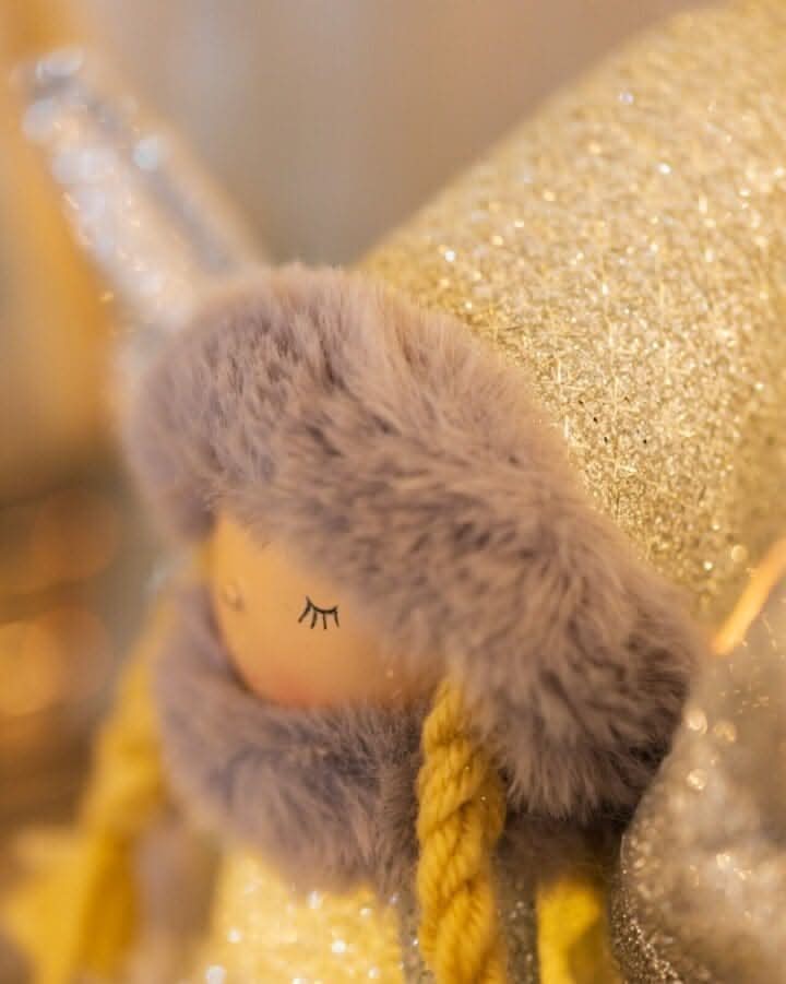Silver Starlight Princess Ornament with LED