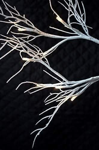 2ft Festive LED Twig Tree with 24 Warm White Lights 60cm