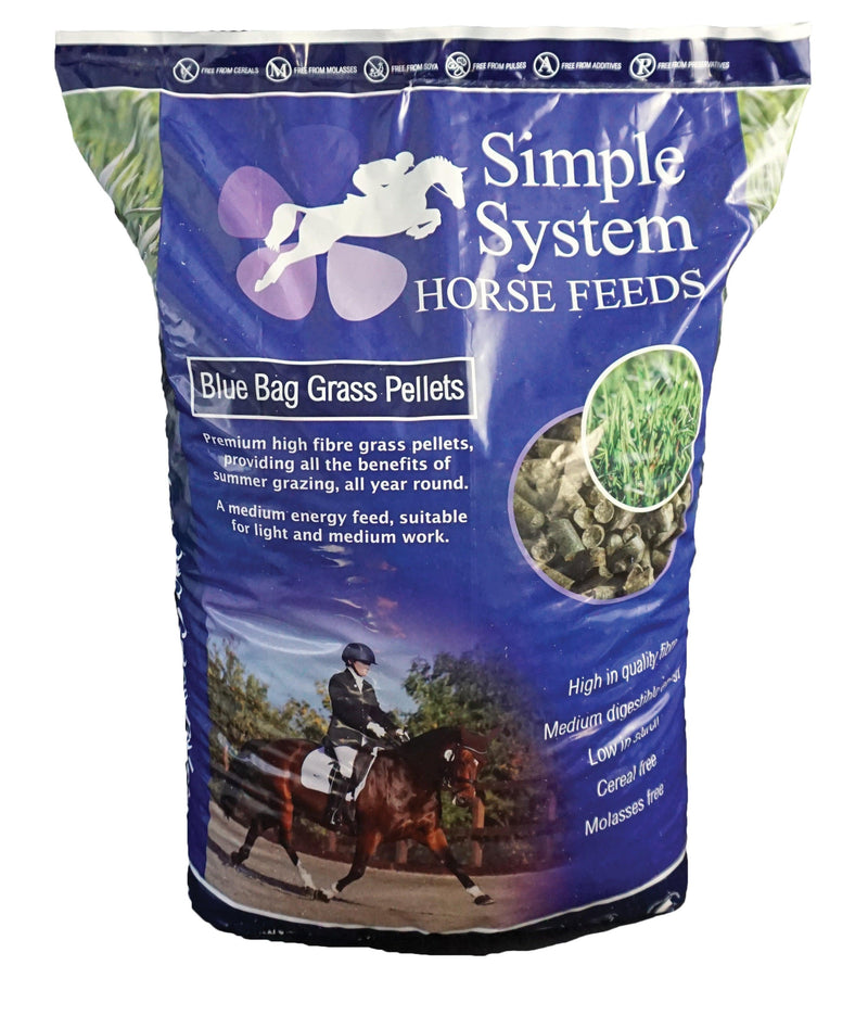 Simple System Blue Bag Grass Pells 20kg