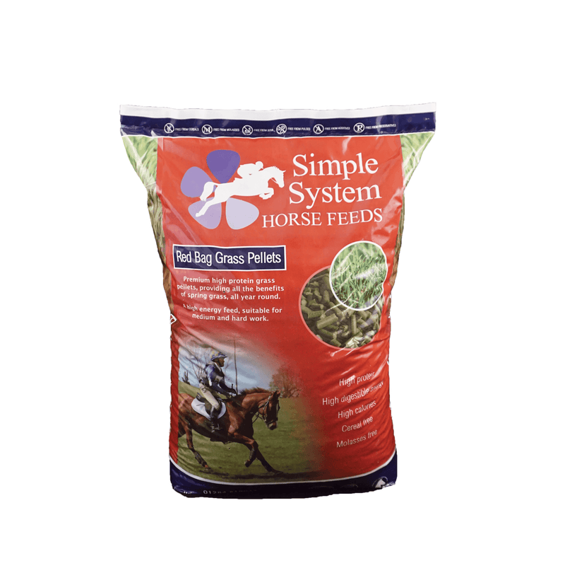 Simple System Red Bag Grass Pellet 20kg
