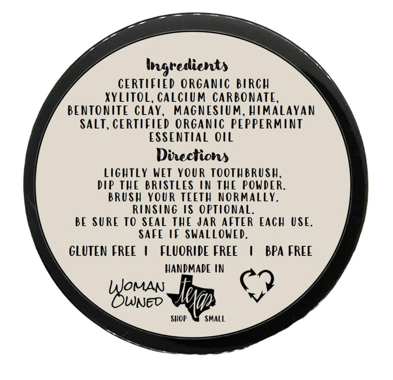 Simply Sooney Fluoride-Free Remineralizing Toothpaste Powder – Vegan Gluten-Free 1.5oz