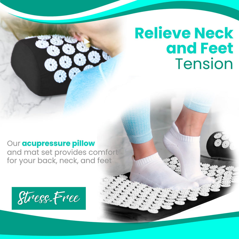 Sivan Acupressure Mat & Pillow Set – Grounding Mat for Pain Relief, Stress & Meditation