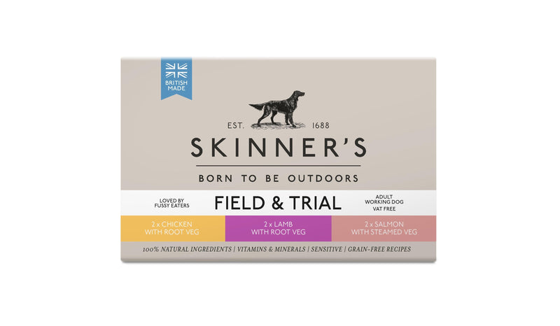 Skinners Field and Trial Adult Grain Free Multipack 390g - Case of 6