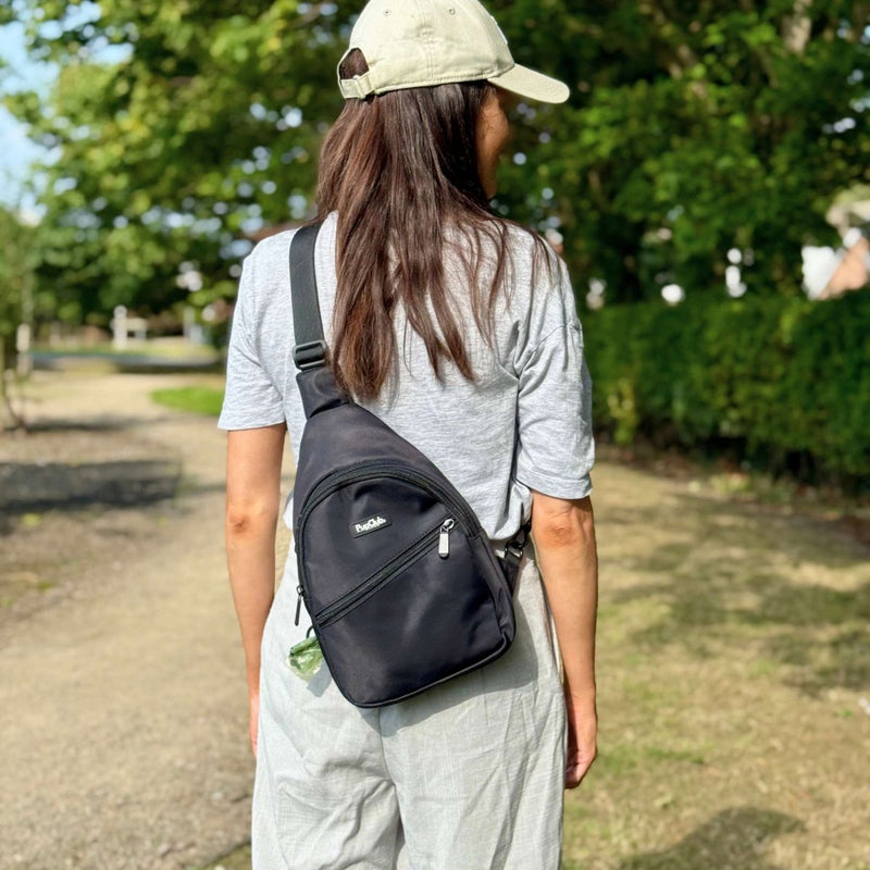 Dog Walking Sling Backpack - Khaki Green