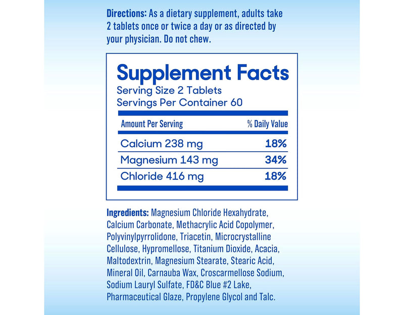 Slow-Mag Magnesium Chloride and Calcium, 60 Tablets Each (Value Pack of 3)