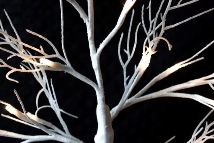 2ft Festive LED Twig Tree with 24 Warm White Lights 60cm