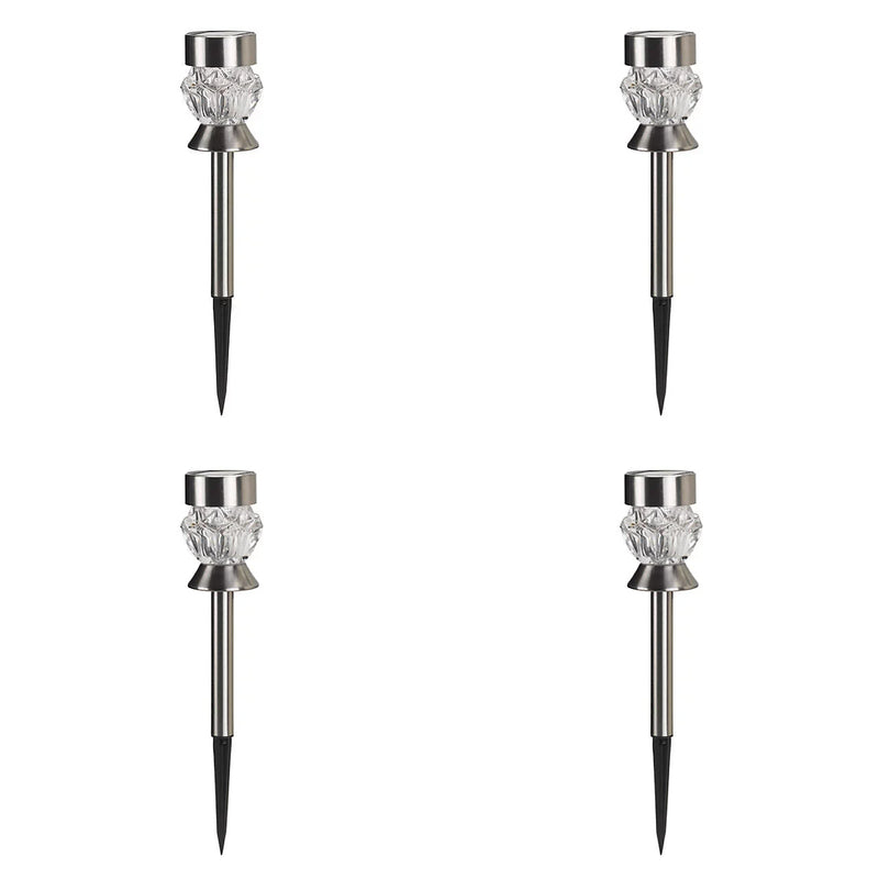 Multicoloured and White LED Solar powered stake lights