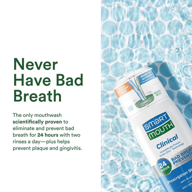 SmartMouth DDS Activated Clinical Mouthwash – Mint, Gum Health, 16 oz (2 Pack)