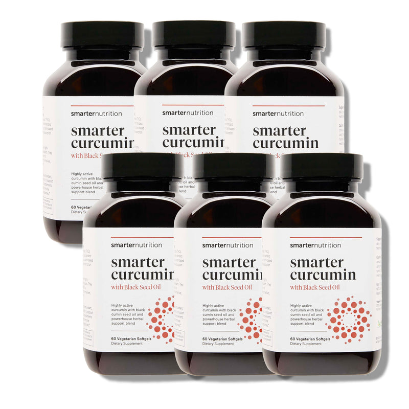 SMARTERNUTRITION Curcumin Softgels – Vegan 400 mg, High Absorption, Black Seed Oil & Ginger, 360 Ct