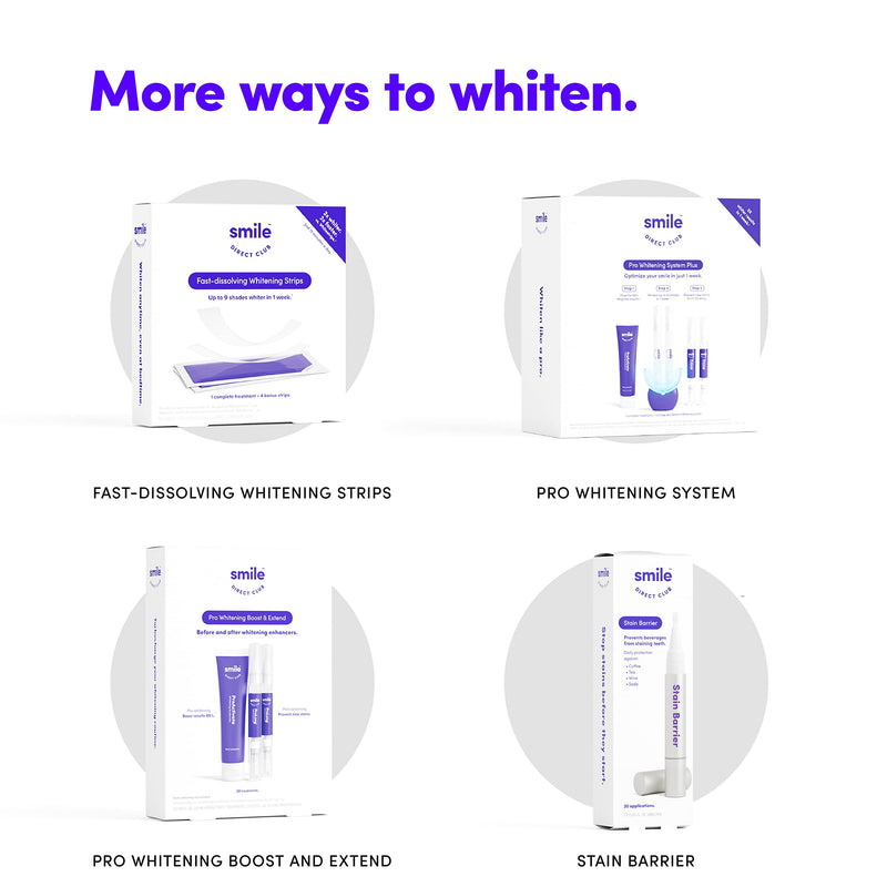 SmileDirectClub Teeth Whitening Kit with LED Light - 4 Pack, Hydrogen Peroxide