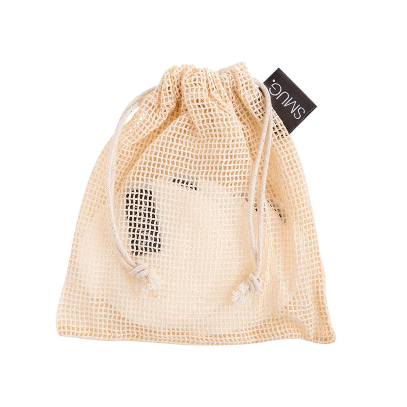 Reusable Bamboo Cotton Cleanse Pads with Mesh Wash Bag