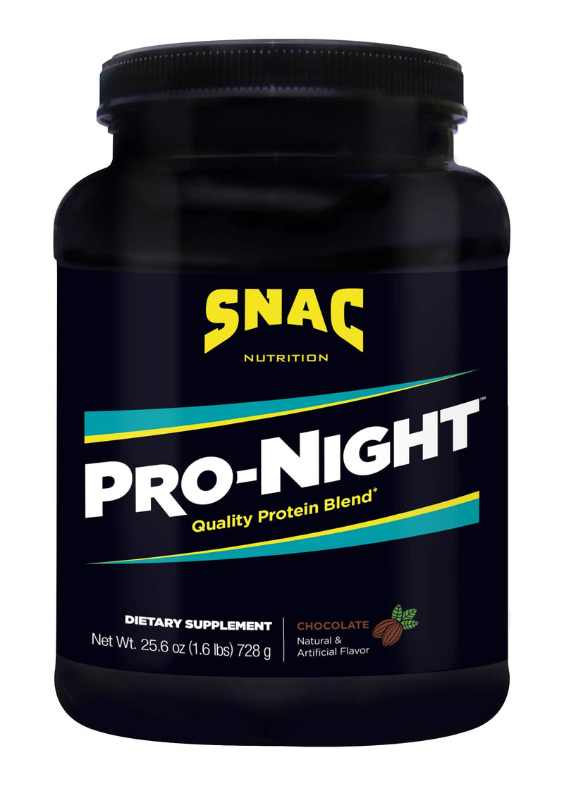 SNAC Pro-Night Quality Protein Blend for Nighttime Muscle Recovery - Chocolate