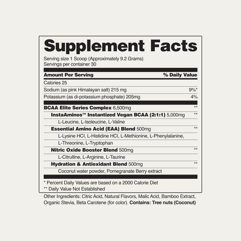 Snap BCAA Powder – Essential Amino Energy, Nitric Oxide Booster, Watermelon (30 Servings)