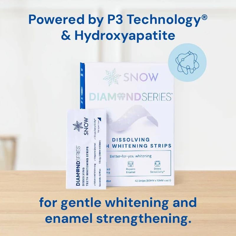 Snow DiamondSeries Whitening Strips 14 CT | Easy, Dissolvable Whitening