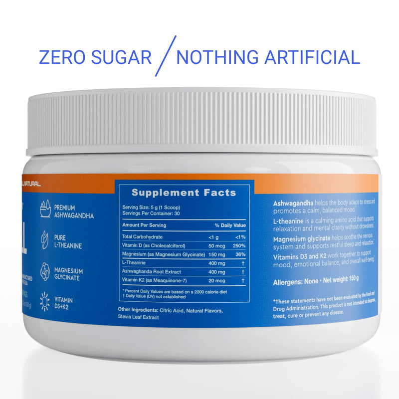 VERUS NUTRITION SoChill Powdered Drink Mix – Tropical Drift (Blackberry Peach) | No Sugar | Relaxation & Mood Support