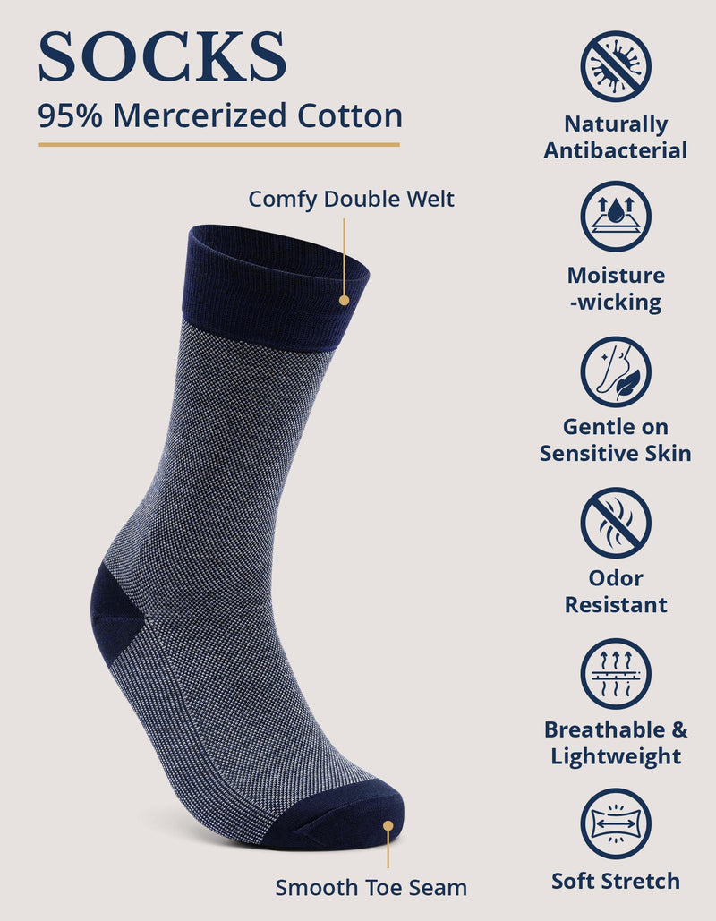 Black Block Stripe Cotton Socks