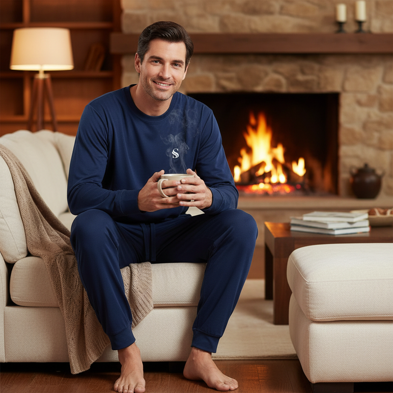 Men's Pyjama Set for Comfort – Luxurious Soft Nightwear for Ultimate Relaxation