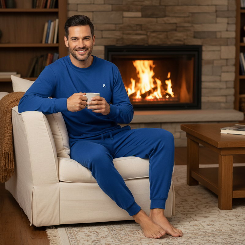 Men's Premium Brushed Fabric Loungewear Set Elevate Your Comfort