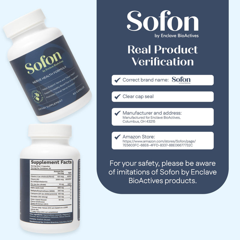 Sofon Nerve Support Supplement 2 Pack — Neuropathy & Foot Comfort