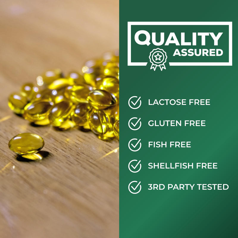 Vitamin D3 K2 5000 IU Plus with K2 MK-7 - 240 Softgels | Non-GMO