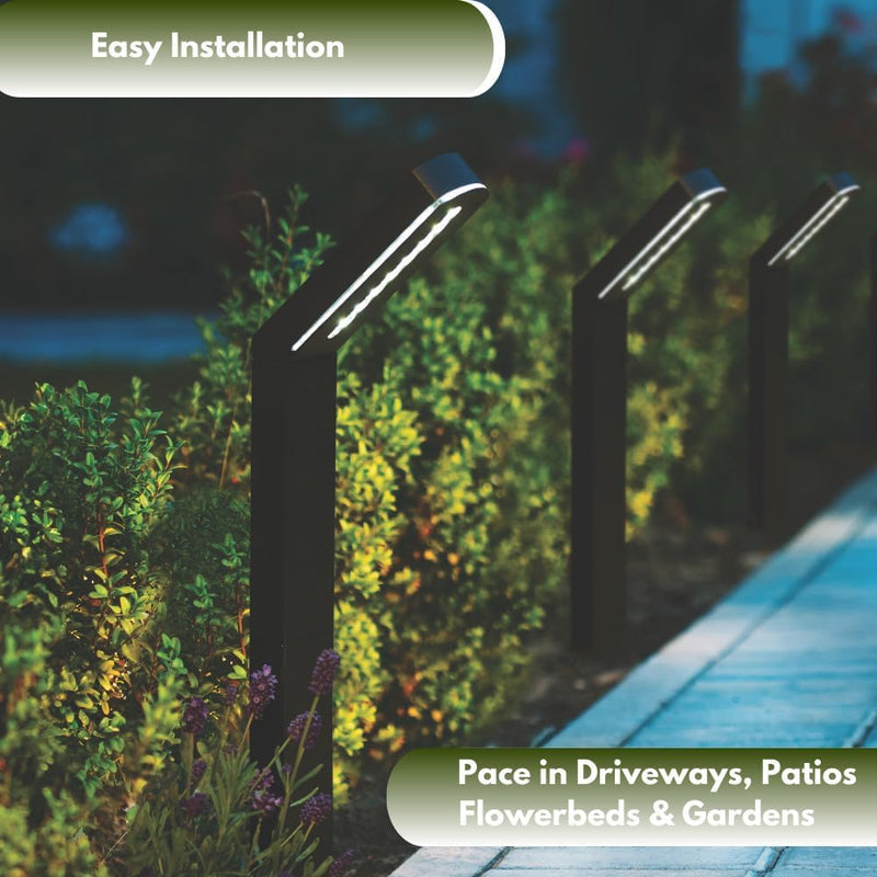 3 Pack Solar Garden Stake Lights Waterproof 61cm LED
