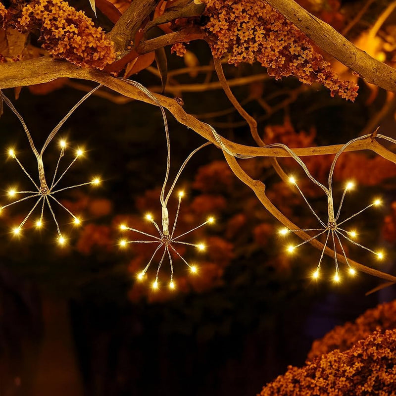 Solar Star String Lights 10 Hanging LED Outdoor Garden Lights
