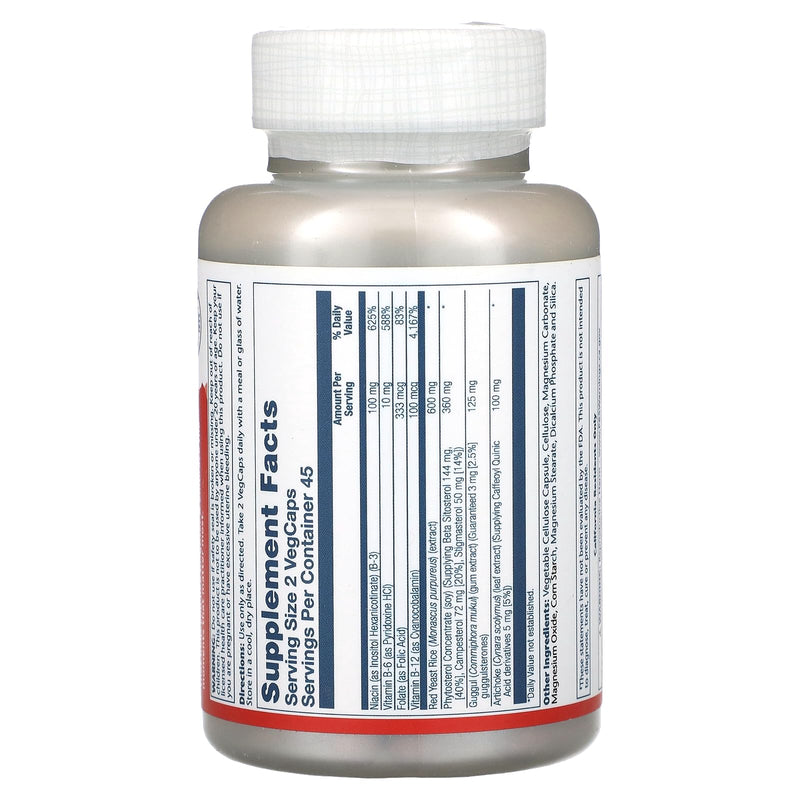 SOLARAY CardioComplete – Cardiovascular Support with Red Yeast Rice, Guggul & Artichoke Extracts | 90 VegCaps