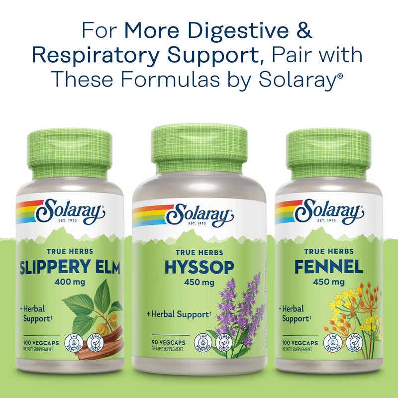 SOLARAY Chamomile - Digestive, Respiratory & Relaxation Support | 100 Servings, 100 VegCaps