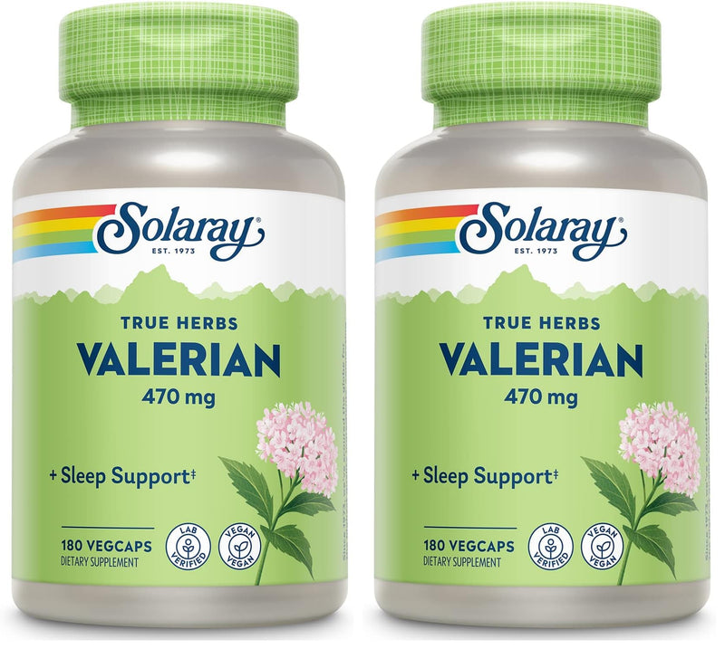 SOLARAY Valerian 470mg | Relaxation Support (180 CT) Pack of 2
