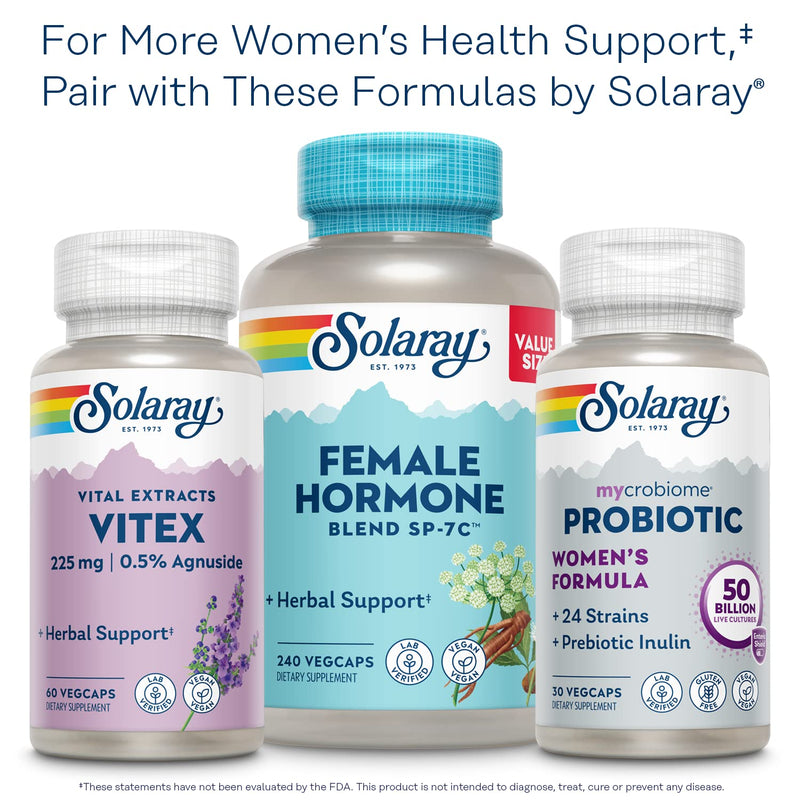SOLARAY True Herbs Yarrow 320mg, Whole Aerial - Yarrow Herbal Supplements for Wellness Support - Non-GMO, Vegan, Gluten Free, Lab Verified, 60-Day Money Back Guarantee - 100 Servings, 100 VegCaps