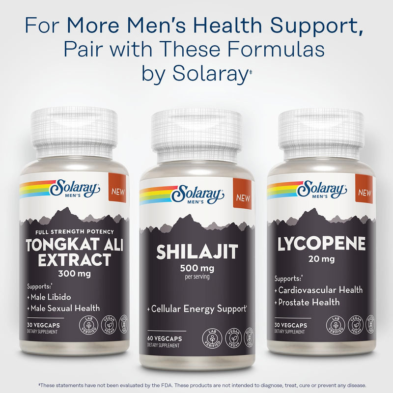 SOLARAY Shilajit 500 mg for Men – PrimaVie Himalayan Shilajit | Vegan & Gluten Free