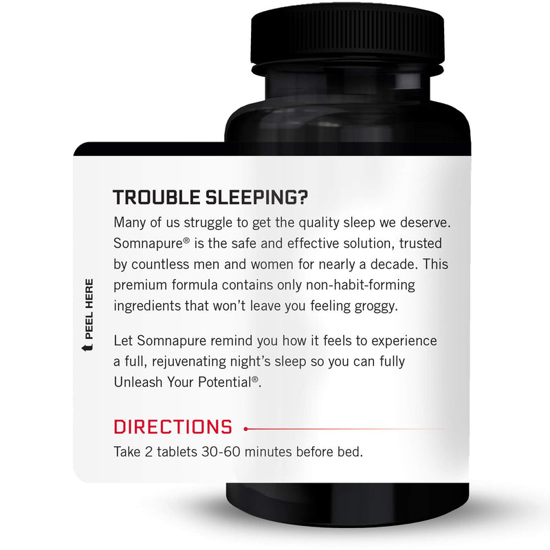 Somnapure 3-Pack: Drug-Free Sleep Aid with Melatonin & Valerian