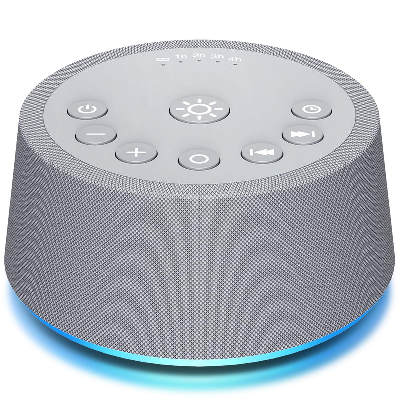 SoundLegend Sleep White Noise Machine — 32-Level Volume, 30 Sounds, 12-Color Night Light, 5 Timers