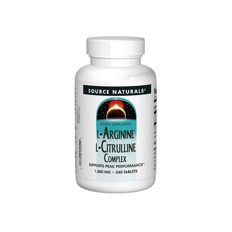 Source Naturals L-Arginine L-Citrulline Complex 1000 mg - 240 Tablets