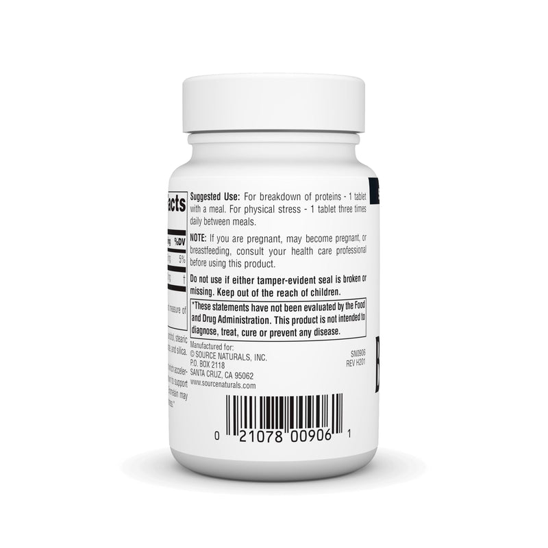 Source Naturals Bromelain 500mg Proteolytic Enzyme Supplement - 60 Tablets