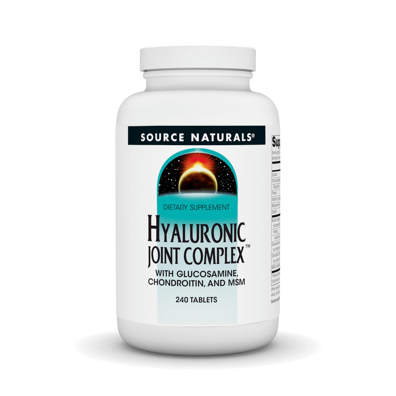 Source Naturals Hyaluronic Joint Complex with Glucosamine, Chondroitin & MSM Extra Strength - 240 Tablets