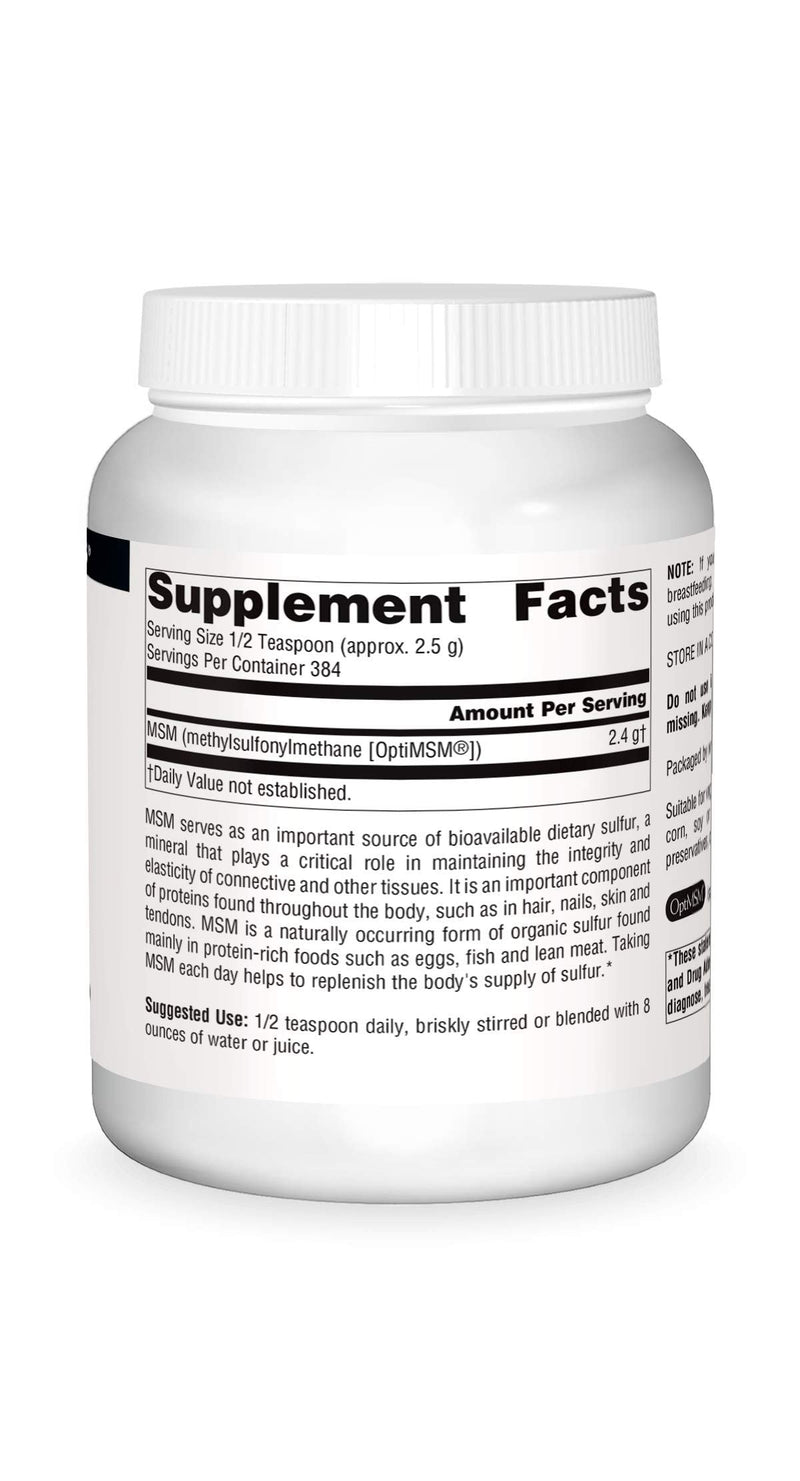 Source Naturals MSM (Methylsulfonylmethane) Powder – 35 oz (1,000 g)