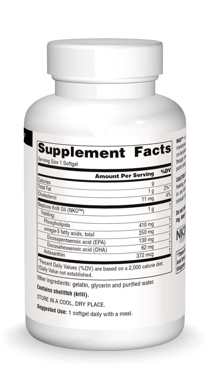 Source Naturals NKO Neptune Krill Oil 1000 mg – Heart Health, 90 Softgels