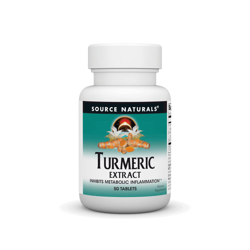 Source Naturals Turmeric Extract – Supports Healthy Inflammation – 50 Tablets