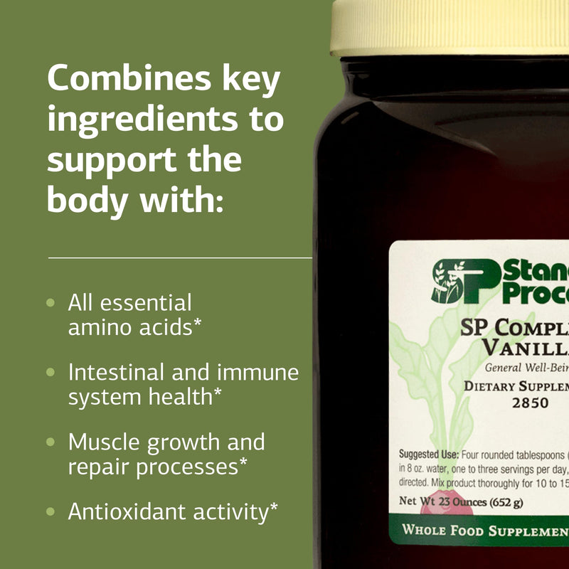 SP Complete Vanilla - Whole-Food Nutrition for Immune & Liver Support (23 oz)