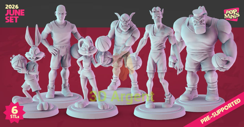 Space Jam Figures compatible D&D DragonLance Miniatures Pop Minis
