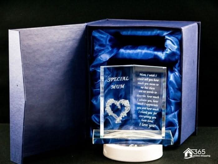 Special Mum Glass Book Plaque Sentimental Keepsake Gift